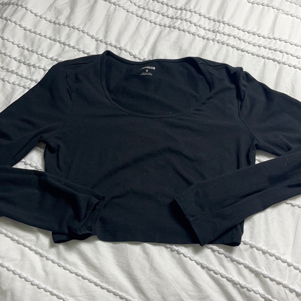 Express crop top long sleeve